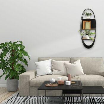 壁掛けディスプレイシェルフ オーバル 飾り棚 送料無料-8