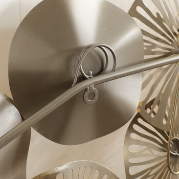 ウォールアート 壁飾り ゴールド　蓮 送料無料-3