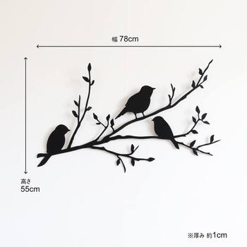 ウォールアート 壁掛け 壁飾り 鳥 送料無料-5