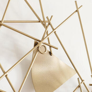 ウォールアート 壁掛け 壁飾り ゴールド　丸みのある三角形 送料無料-3