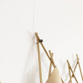 ウォールアート 壁掛け 壁飾り ゴールド　丸みのある三角形 送料無料-4