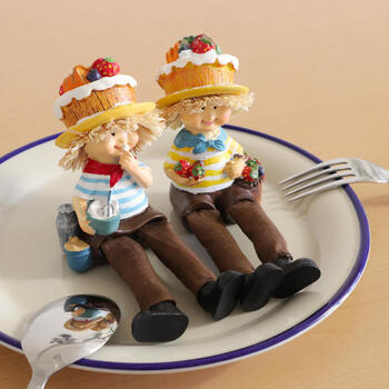 ディスプレイとしてかわいい 置物 お座り妖精 タルトケーキ 2SET　とてもかわいいお座り妖精の置物 送料無料-7