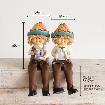 ディスプレイとしてかわいい 置物 お座り妖精 パンケーキ 2SET　とてもかわいいお座り妖精の置物 送料無料-5