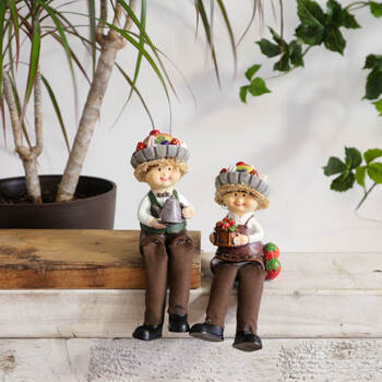 ディスプレイとしてかわいい 置物 お座り妖精 プリンアラモード 2SET 送料無料-9