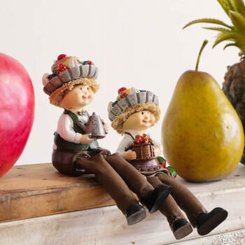 ディスプレイとしてかわいい 置物 お座り妖精 プリンアラモード 2SET 送料無料-8