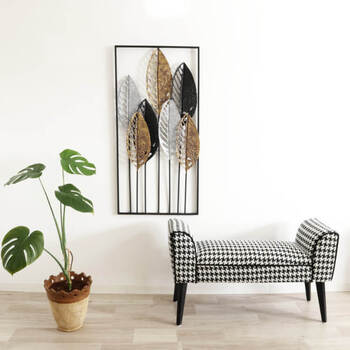 ウォールアートパネル 壁掛け 壁飾り 3カラーリーフ　3種類の葉 送料無料-7