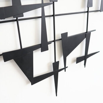 ウォールアートパネル 壁掛け 壁飾り　細かな三角形 送料無料-2