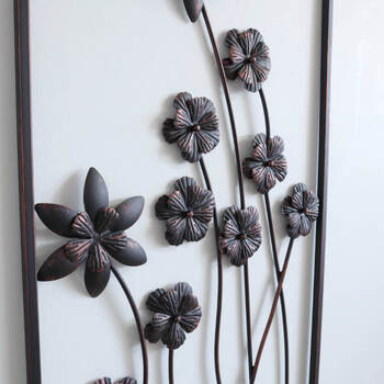 ウォールアートパネル 壁掛け 壁飾り ブラウン 送料無料-1