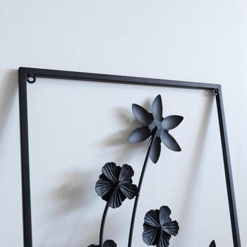 ウォールアートパネル 壁掛け 壁飾り ブラウン 送料無料-5