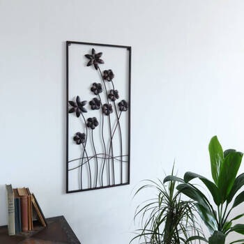 ウォールアートパネル 壁掛け 壁飾り ブラウン 送料無料-7