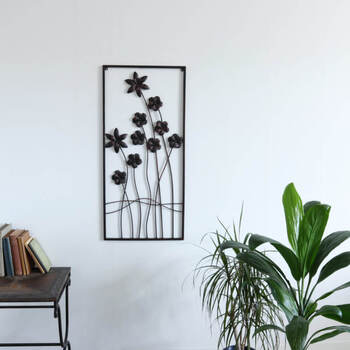 ウォールアートパネル 壁掛け 壁飾り ブラウン 送料無料-8