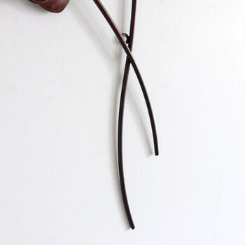 ウォールアート 壁掛け 壁飾り ブラウン　お花モチーフがかわいい 送料無料-4