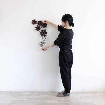 ウォールアート 壁掛け 壁飾り ブラウン 送料無料-6