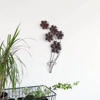 ウォールアート 壁掛け 壁飾り ブラウン 送料無料-7