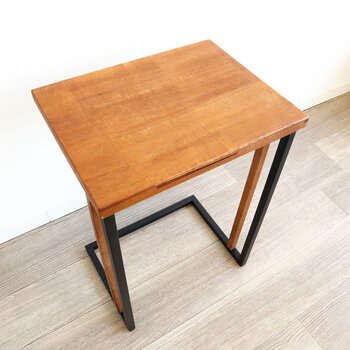 北欧 ナチュラル カントリー調 サイドテーブル ランプテーブル　レトロ感、アンティーク感 送料無料-1