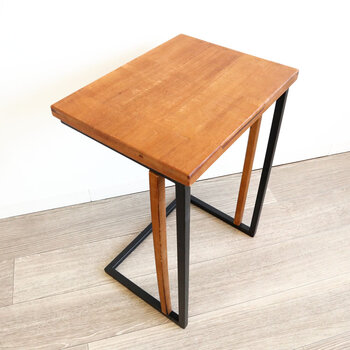 北欧 ナチュラル カントリー調 サイドテーブル ランプテーブル　レトロ感、アンティーク感 送料無料-2