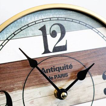 ノベルティーにも最適 北欧 ナチュラル カントリー 置時計　北欧、ナチュラル、カントリー調のおしゃれな置時計 送料無料-4