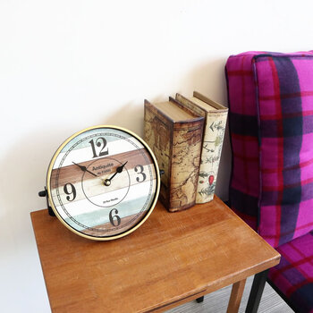ノベルティーにも最適 北欧 ナチュラル カントリー 置時計　北欧、ナチュラル、カントリー調のおしゃれな置時計 送料無料-7