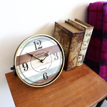ノベルティーにも最適 北欧 ナチュラル カントリー 置時計　北欧、ナチュラル、カントリー調のおしゃれな置時計 送料無料-8