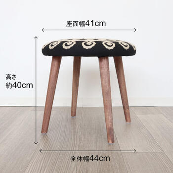 スツール ベンチ 椅子 黒 送料無料-5