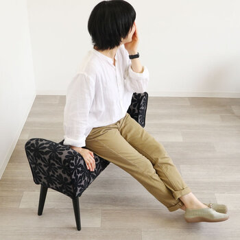 モダンテイスト スツール ベンチ 椅子 花柄 送料無料-6