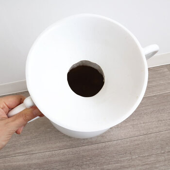 個性的で上品なデザイン フラワーベース 花瓶 ホワイト 送料無料-5