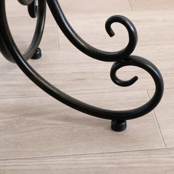 アンティーク調 スツール 椅子 花柄 送料無料-2