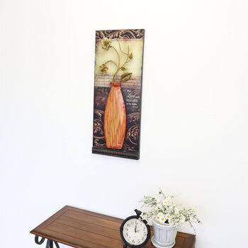 アンティーク調 ウォールパネル 壁掛け オレンジ 送料無料-9