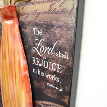 アンティーク調 ウォールパネル 壁掛け オレンジ 送料無料-4