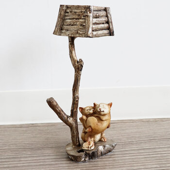 ディスプレイとしてかわいい 置物 オブジェ 猫＆傘 送料無料-3