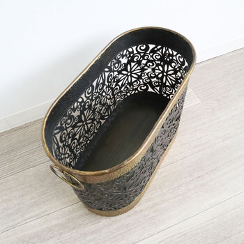 アンティーク調 アイアンマガジンラック ダストボックス 送料無料-1