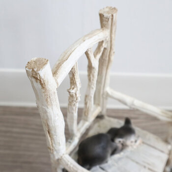 ディスプレイとしてかわいい 置物 オブジェ 猫＆チェアー 送料無料-5