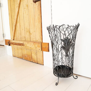 アンティーク調 アイアン傘立て 送料無料-8