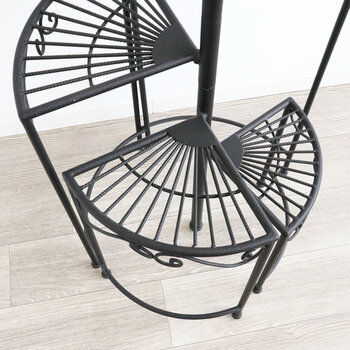 インテリア エクステリア兼用 らせん型4段シェルフ 送料無料-5