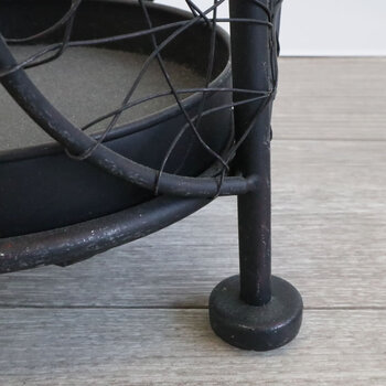 モダンテイスト アイアン傘立て ブラック 送料無料-4