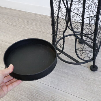 モダンテイスト アイアン傘立て ブラック 送料無料-5