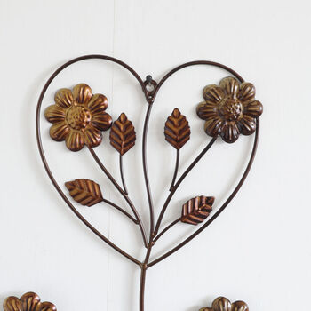 ナチュラル カントリー調 壁飾り 壁掛け ハート 送料無料-1