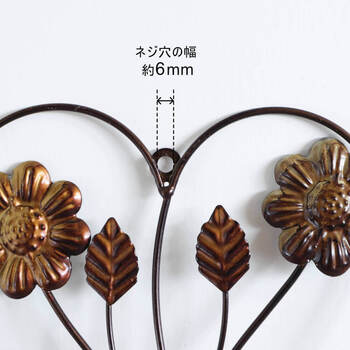 ナチュラル カントリー調 壁飾り 壁掛け ハート 送料無料-6