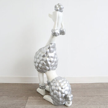 高級感のあるデザイン プードルS 犬 置物 オブジェ ずっしりと重さのあるとても高級感のある犬の置物 送料無料-2