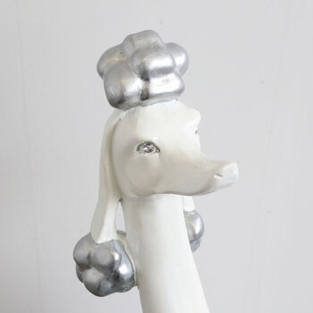 高級感のあるデザイン プードルS 犬 置物 オブジェ ずっしりと重さのあるとても高級感のある犬の置物 送料無料-4