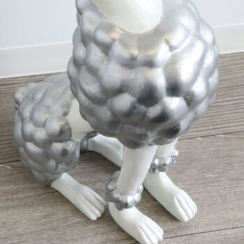 高級感のあるデザイン プードルS 犬 置物 オブジェ ずっしりと重さのあるとても高級感のある犬の置物 送料無料-5