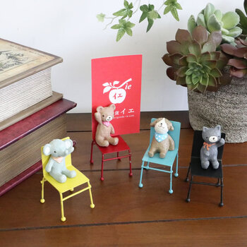 ディスプレイとしてかわいい アニマルオブジェ 置物 4個セット 送料無料-8