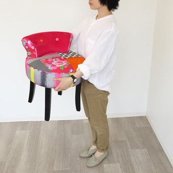 カラフルチェアー スツール ピンク 送料無料-6