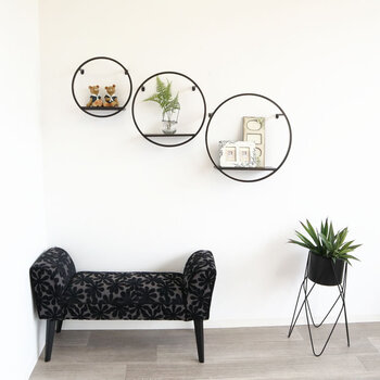 アンティーク調 壁掛けディスプレイシェルフ 3個セット 送料無料-8