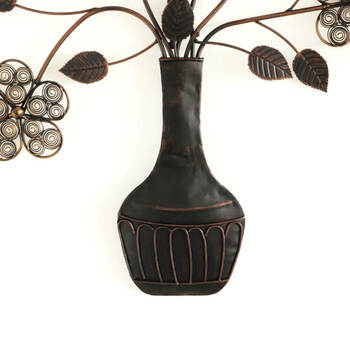 ウォールアート 壁掛け 壁飾り　お花モチーフがオシャレなアイアン製壁飾り 送料無料-4