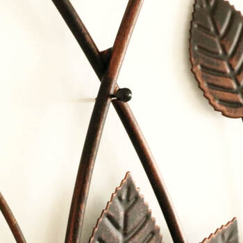 ウォールアート 壁掛け 壁飾り　お花モチーフがオシャレなアイアン製壁飾り 送料無料-6