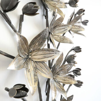 ウォールアート 壁掛け 壁飾り 花 アンティーク調のアイアンウォールアート 送料無料-2