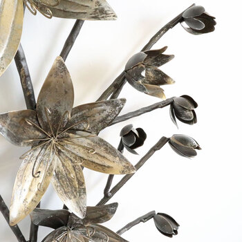 ウォールアート 壁掛け 壁飾り 花 アンティーク調のアイアンウォールアート 送料無料-3