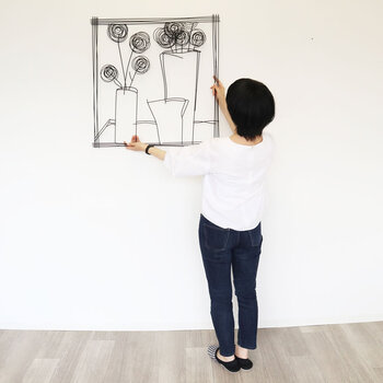 ウォールアート 壁掛け 壁飾り 花瓶　モダンテイストのアイアンウォールアート 送料無料-8