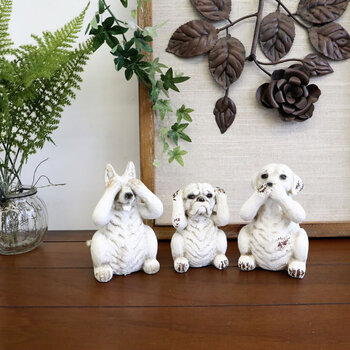 置物 3個セット 販促品 ノベルティーにも 犬 送料無料-6